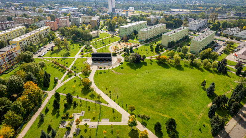 Knurów - Tężnia solankowa w parku przy ulicy Ułanów